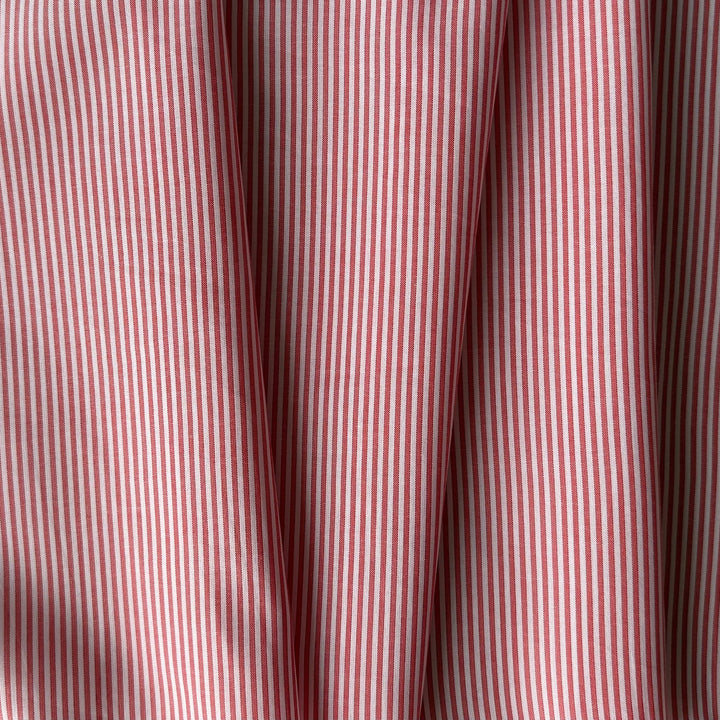 Lighter-Weight Candy Striped Cotton Shirting (Made in Japan)