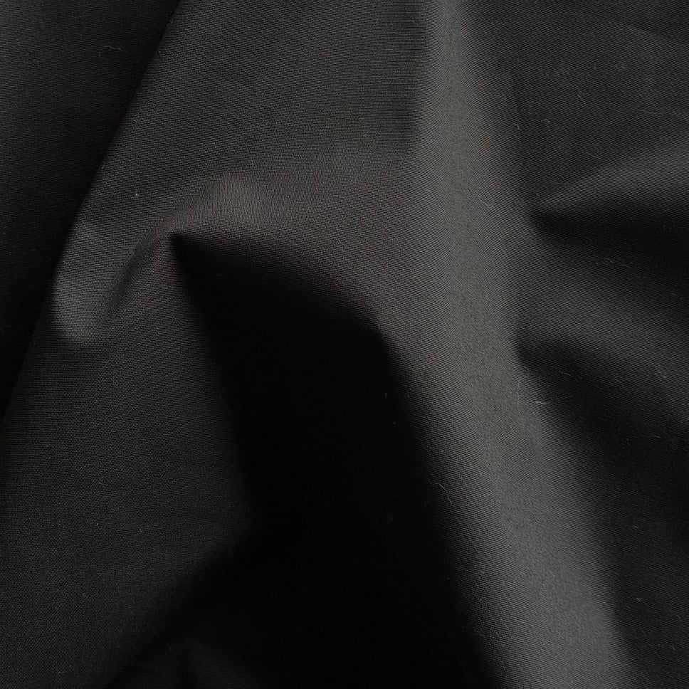Lighter-Weight Black Simple Stretch Cotton