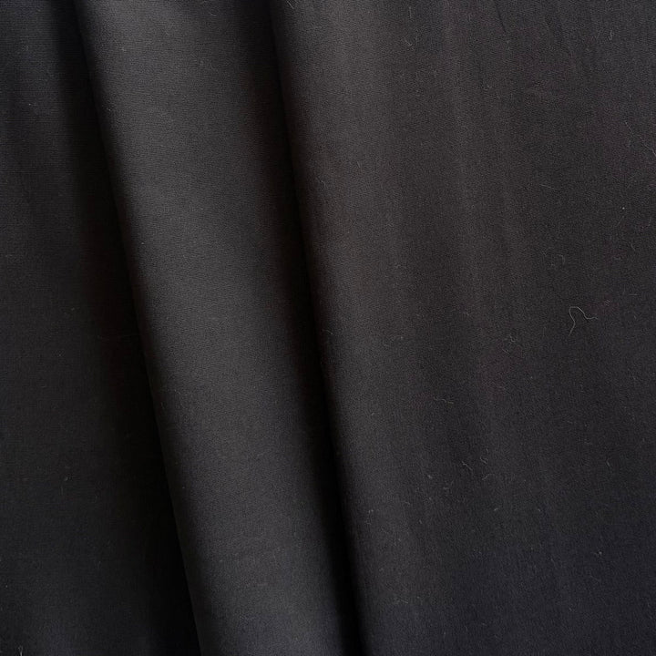 Lighter-Weight Black Simple Stretch Cotton