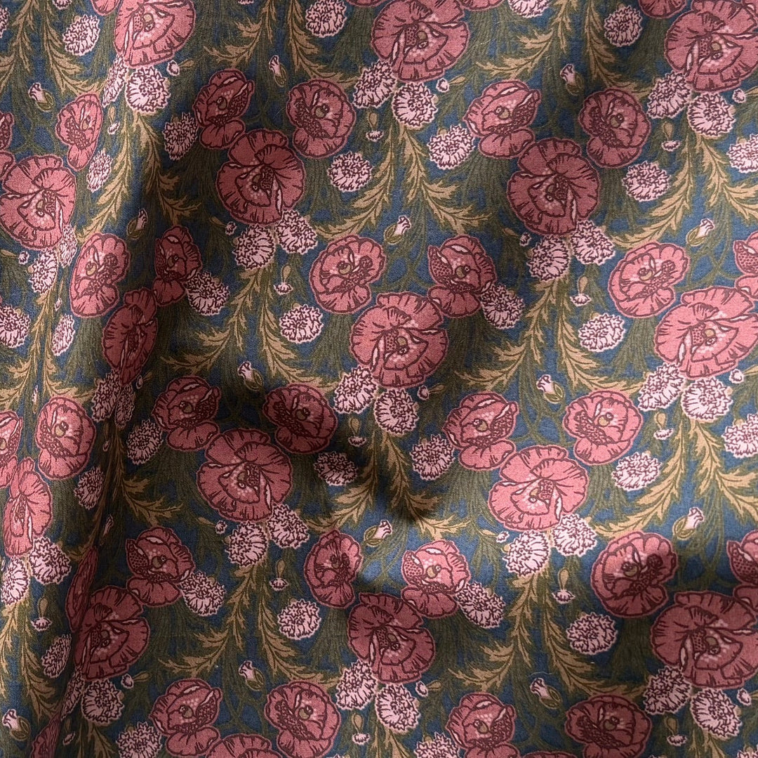 Beatrice Maud Navy Liberty of London Tana Cotton Lawn (Made in Italy)