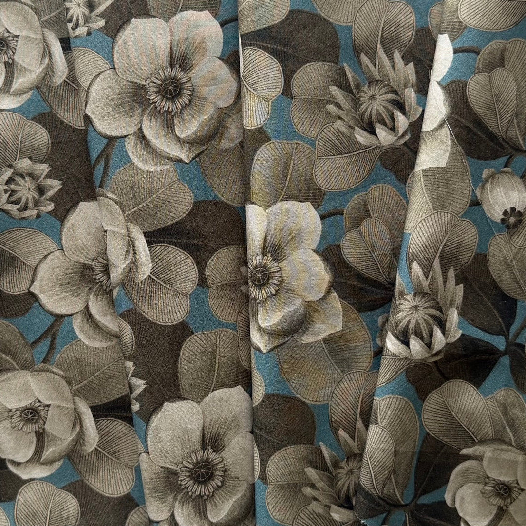 Rosea Blue Liberty of London Tana Cotton Lawn (Made in Italy)