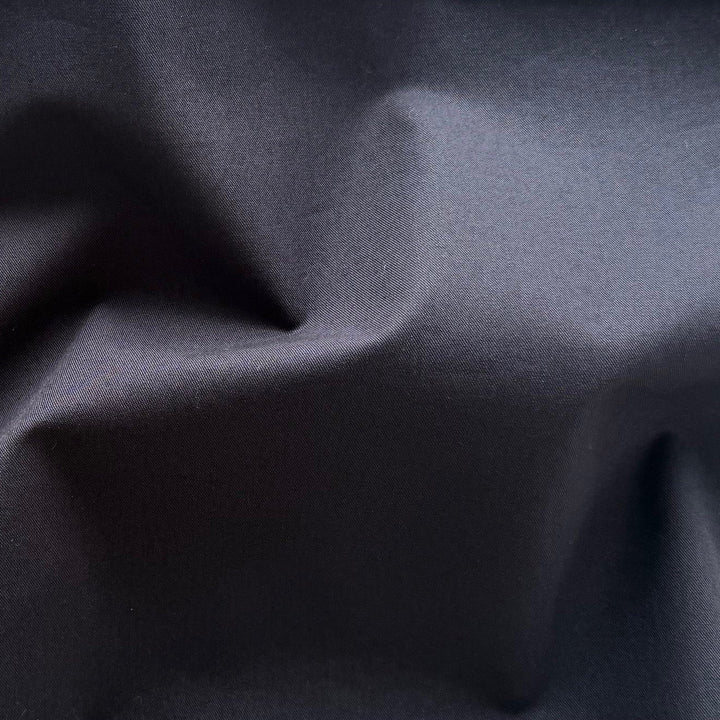 Mid-Weight Dusty Navy Blue Fine Cotton Denim Twill