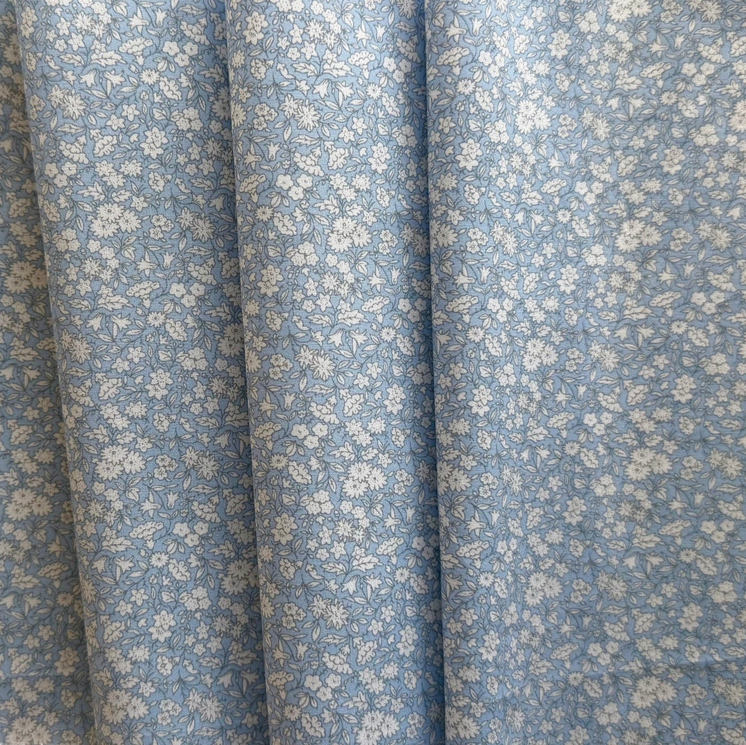 Delicate Ditzy Blue Liberty of London Tana Cotton Lawn (Made in Italy)