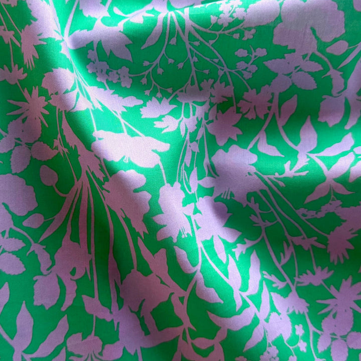Ophelia's Silhouette Green Liberty of London Tana Cotton Lawn (Made in Italy)