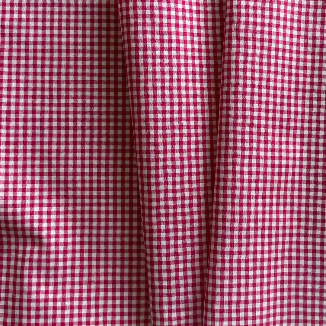 Couture Raspberry Delight Cotton Gingham (Made in Italy)