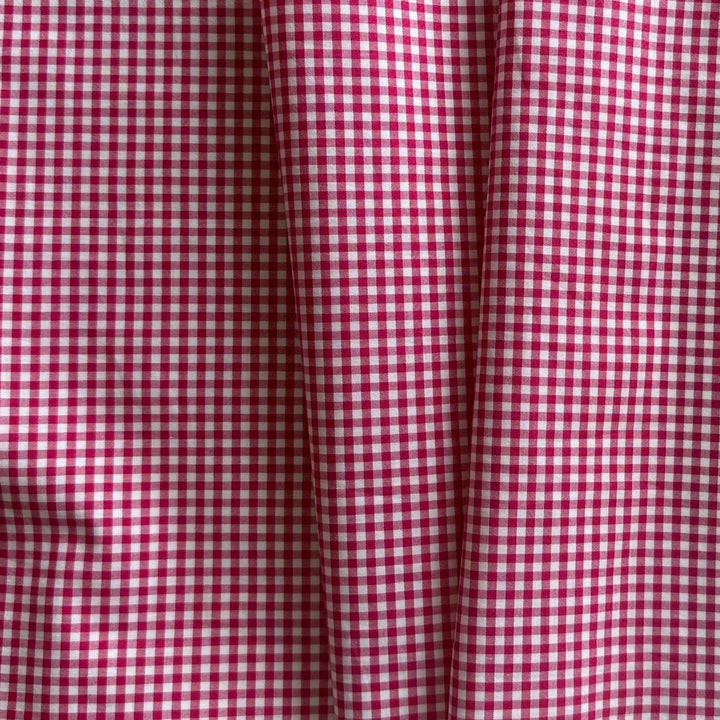 Couture Raspberry Delight Cotton Gingham (Made in Italy)