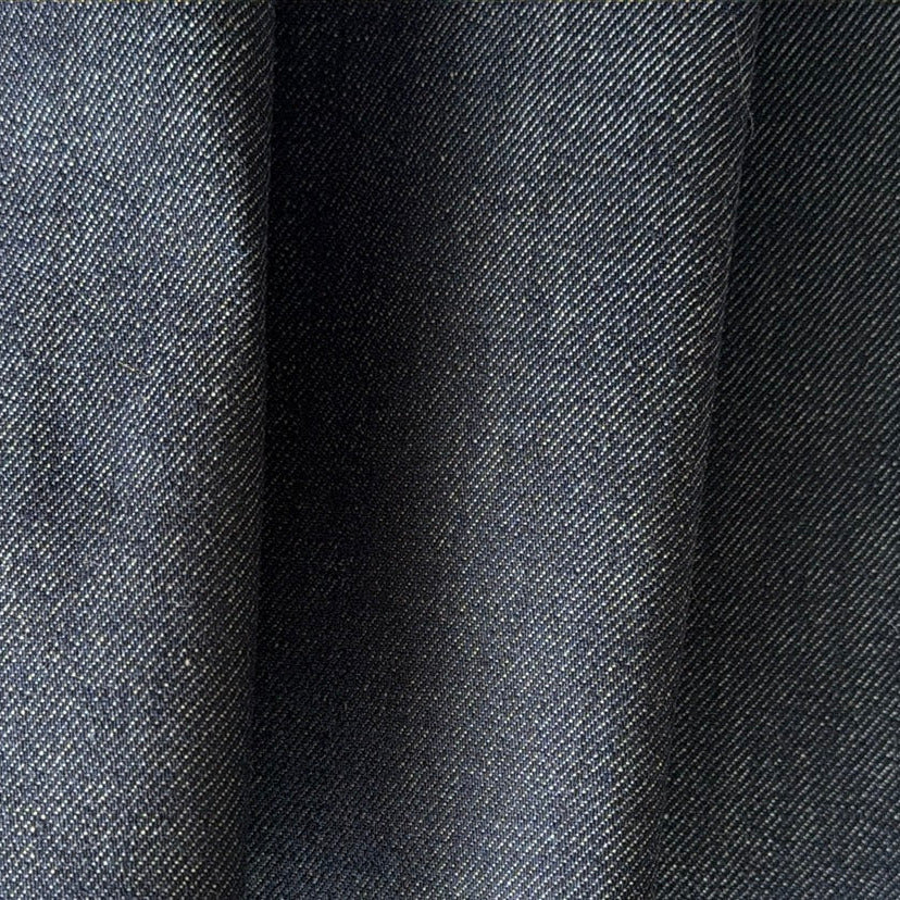 Heavier-Weight Classic Navy Selvedged Cotton Denim (Made in Japan)