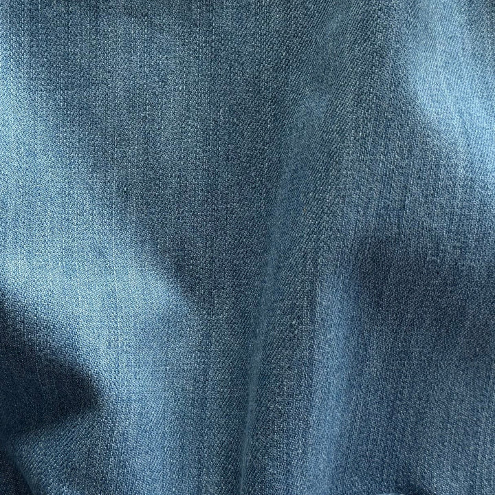 Etro Heavier-Weight Washed Blue Cotton Denim (Made in Italy)