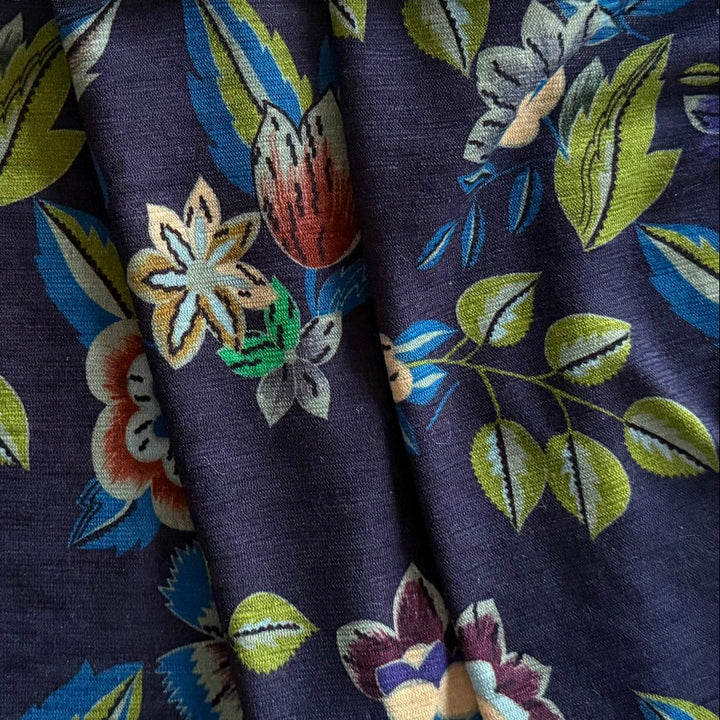 Etro Lighter-Weight Summer Garden Cotton & Linen Sweater Knit (Made in Italy)