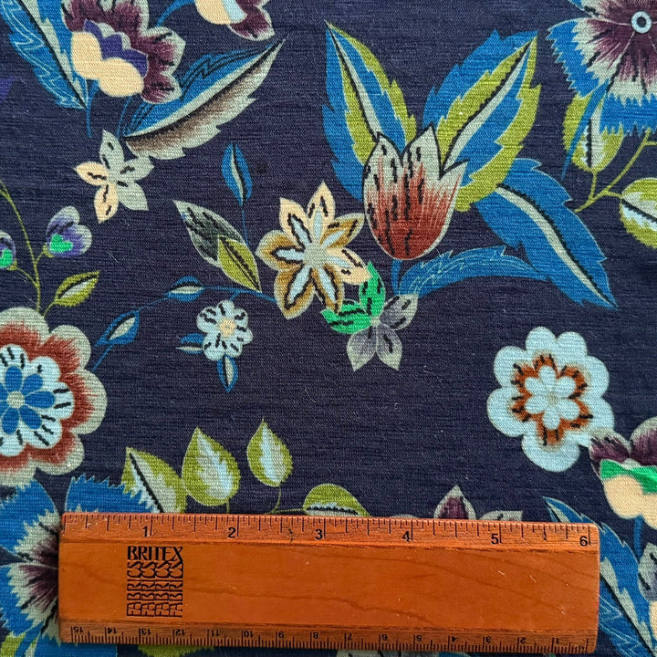 Etro Lighter-Weight Summer Garden Cotton & Linen Sweater Knit (Made in Italy)