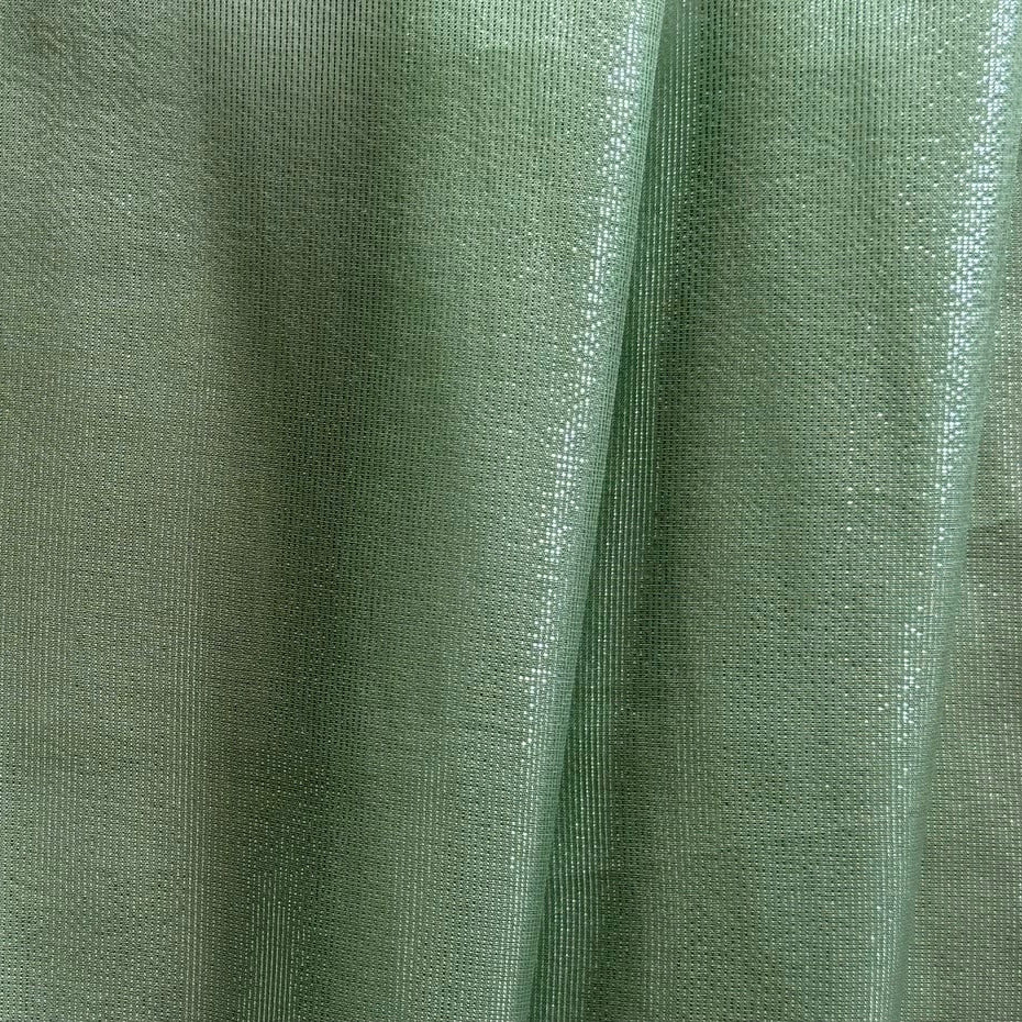 Shimmering Glacial Seafoam Green Silk Blend Lame (Made in Italy)