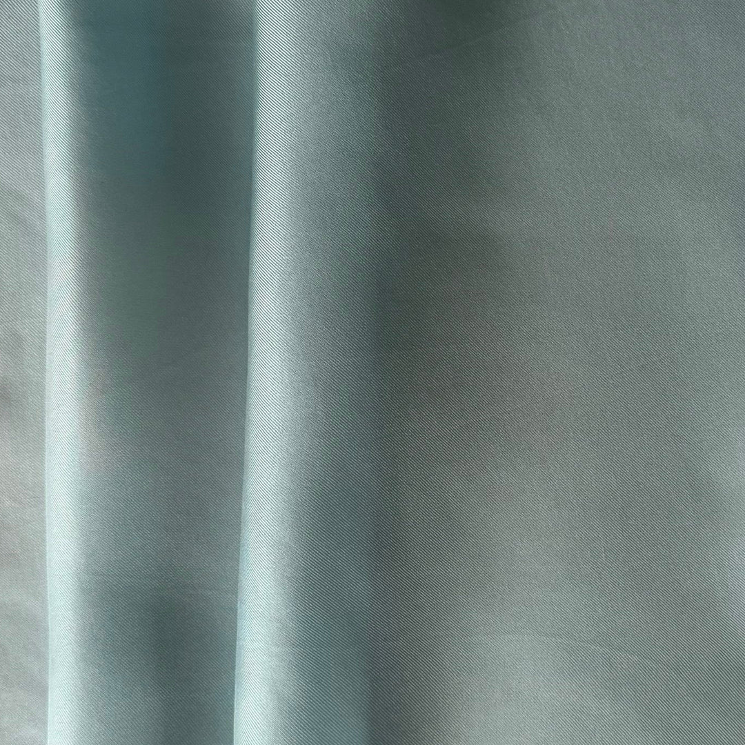 Airy Baby Blue Silk Twill (Made in Italy)