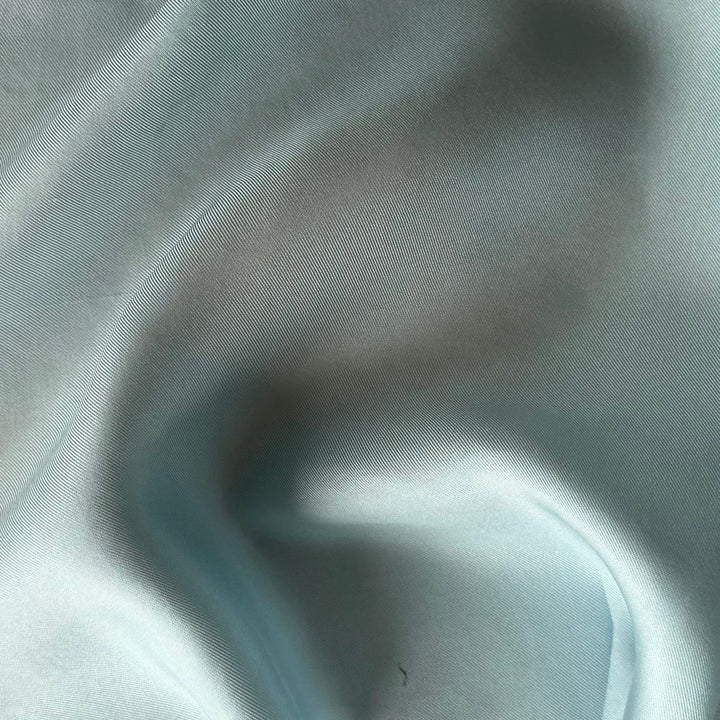 Airy Baby Blue Silk Twill (Made in Italy)