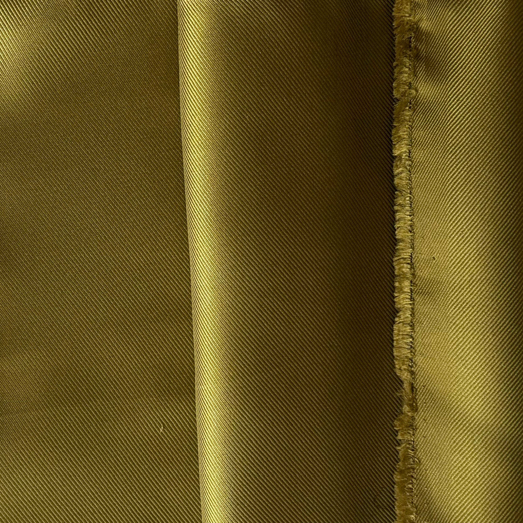 Light to Mid-Weight Citrine Silk Twill (Made in Italy)