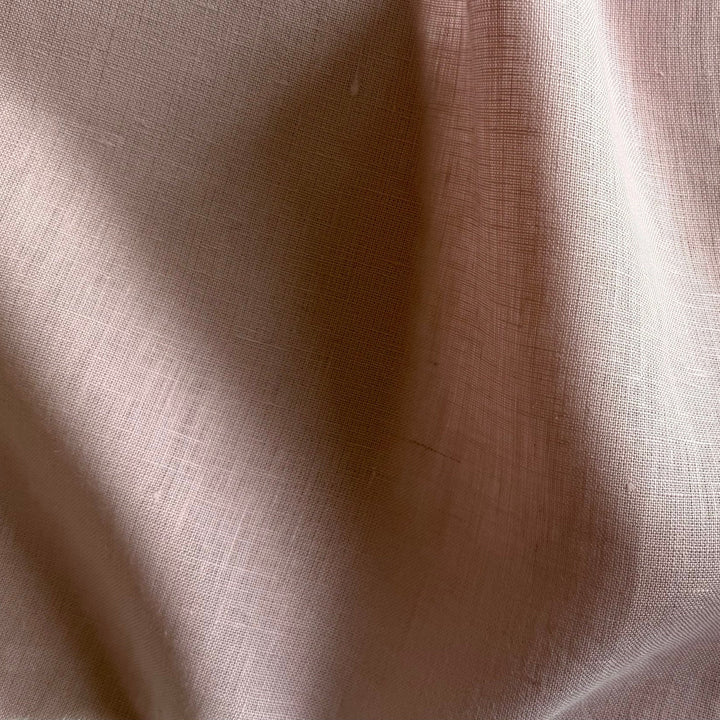 Lighter-Weight Pale Turkish Rose Selvedged Linen (Made in Italy)