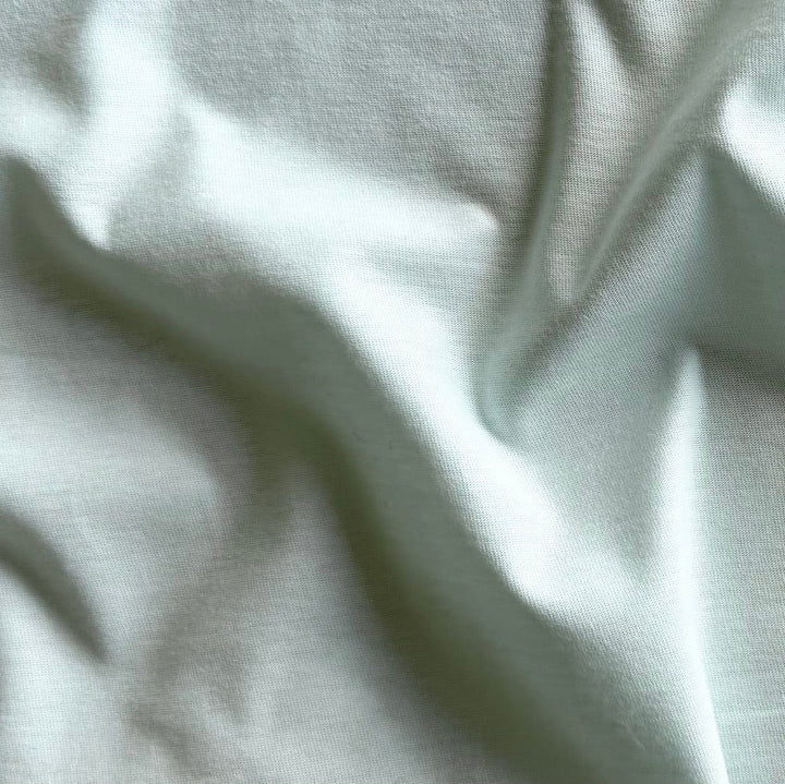Lighter-Weight Aqua Mist Cotton Jersey Knit (Made in Italy)