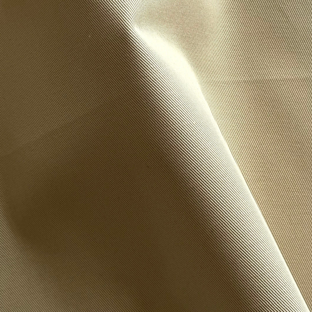 Mid-Weight Khaki Sands Cotton Twill (Made in Italy)