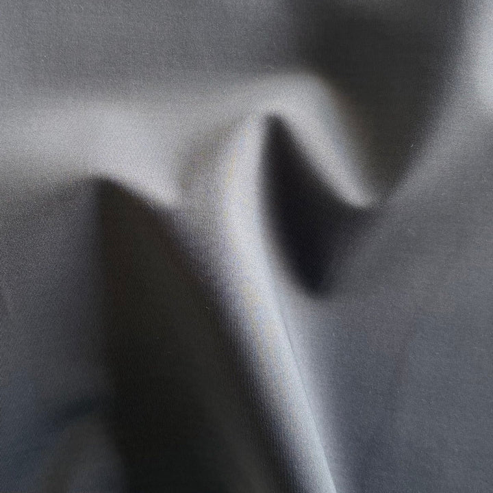 Shark Grey Polyester Technical Ponte Knit (Made in Italy)