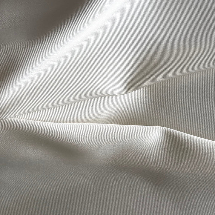 High-End Heavier Cool Chalk White Silk Blend Faille (Made in Italy)