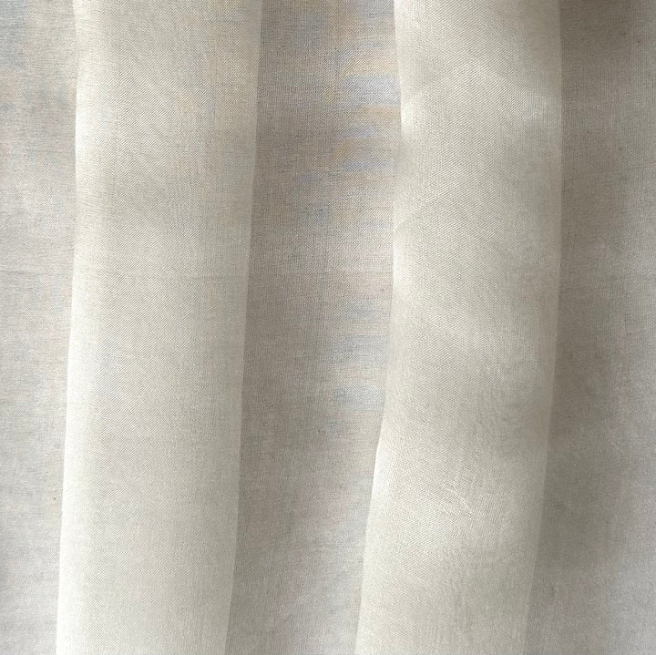 Sheer Soft White Silk Chiffon (Made in Italy)