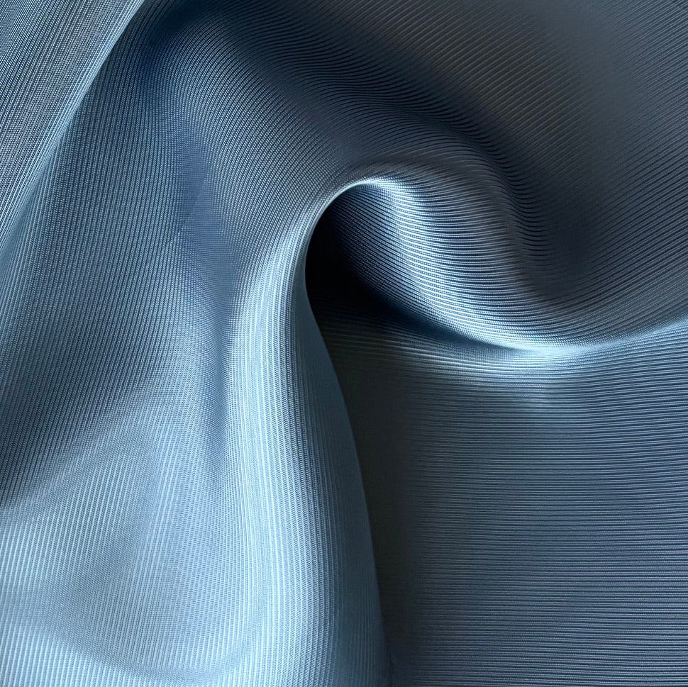 Horizon Blue Cupro Rayon Bemberg Twill Lining (Made in Italy)