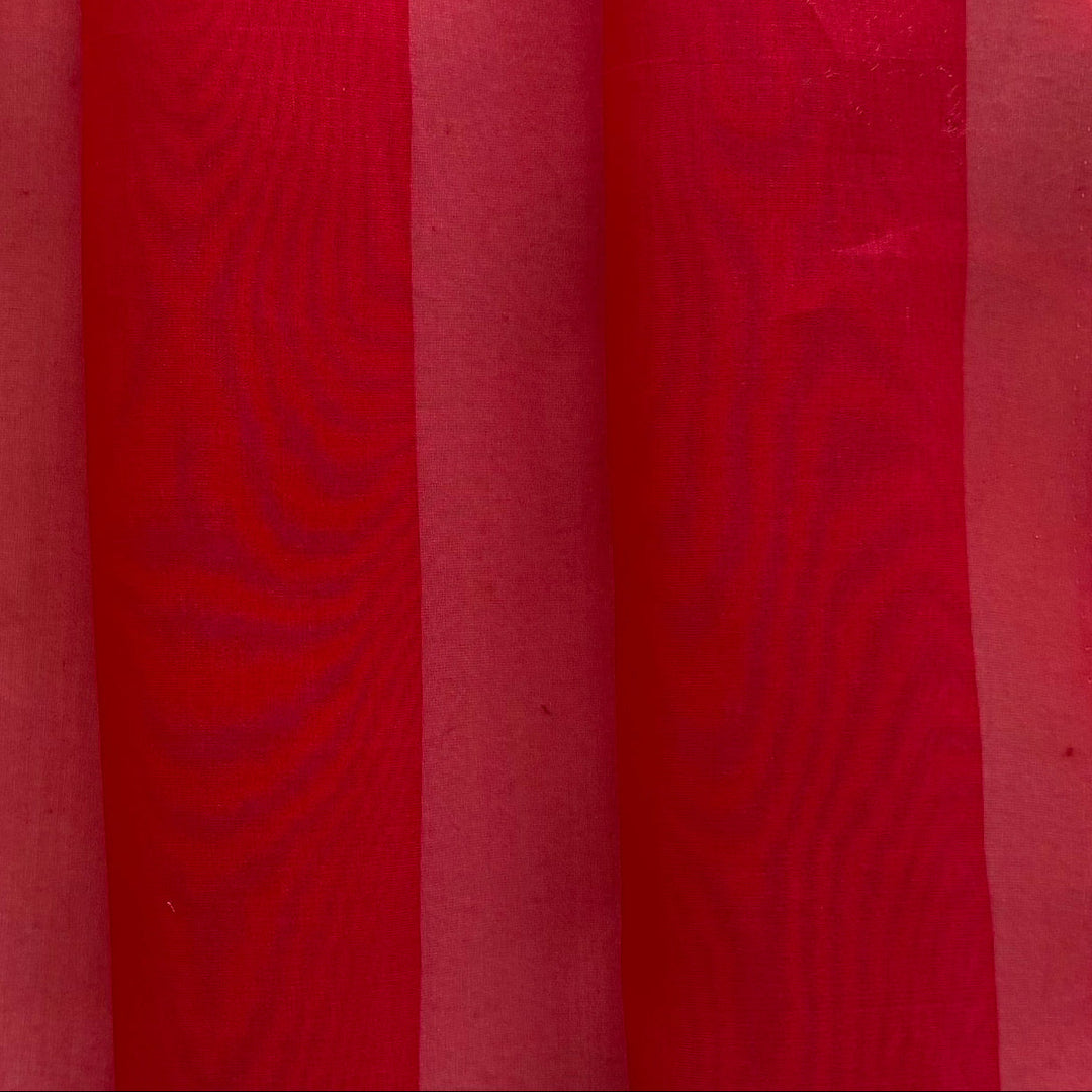 Sheer Candy Apple Red Silk Organza (Made in Italy)