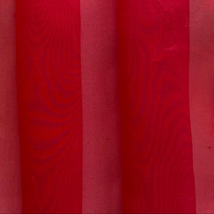 Sheer Candy Apple Red Silk Organza (Made in Italy)