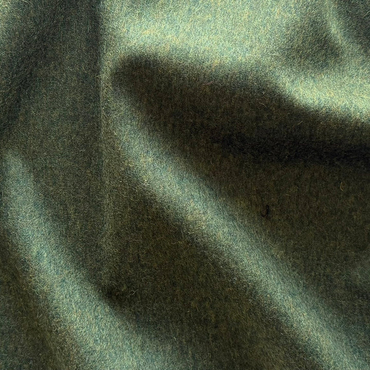 Moessner Luxurious Piney Grove Virgin Wool & Alpaca Flannel Coating (Made in Italy)