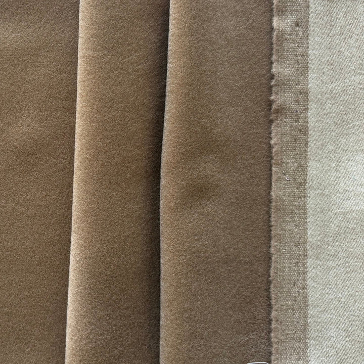 Classic Camel Wool Melton Coating (Made in Italy)