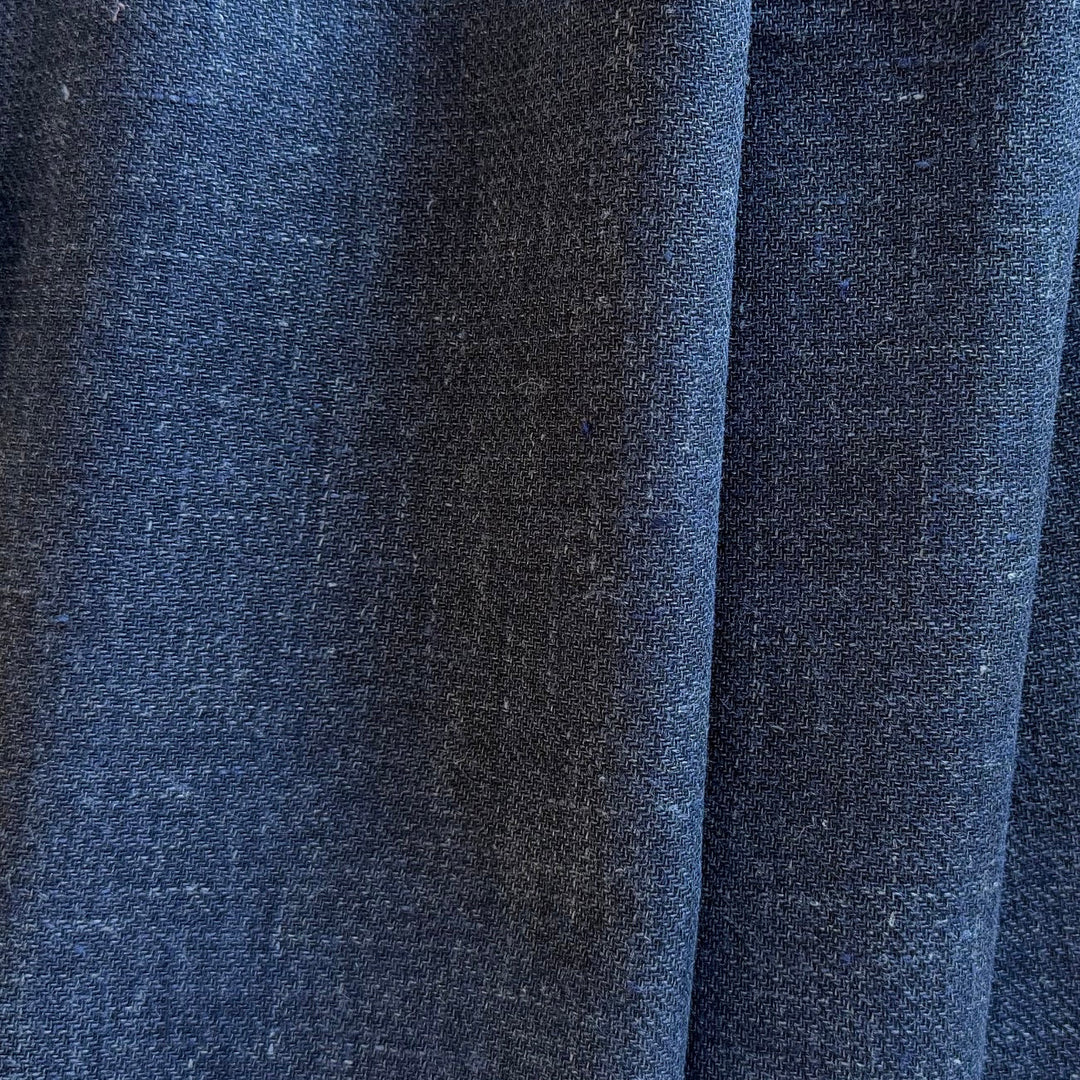 Solbiati Lighter-Weight Indigo Linen Tweed (Made in Italy)