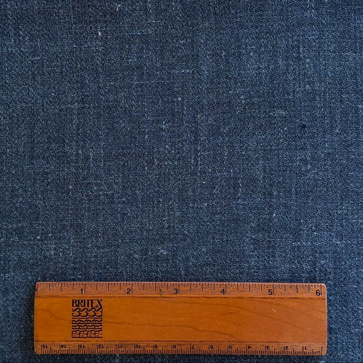 Solbiati Lighter-Weight Indigo Linen Tweed (Made in Italy)