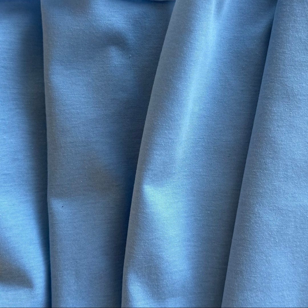 Lighter-Weight Sky Blue Cotton Jersey Knit (Made in Italy)