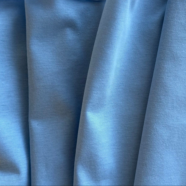 Lighter-Weight Sky Blue Cotton Jersey Knit (Made in Italy)