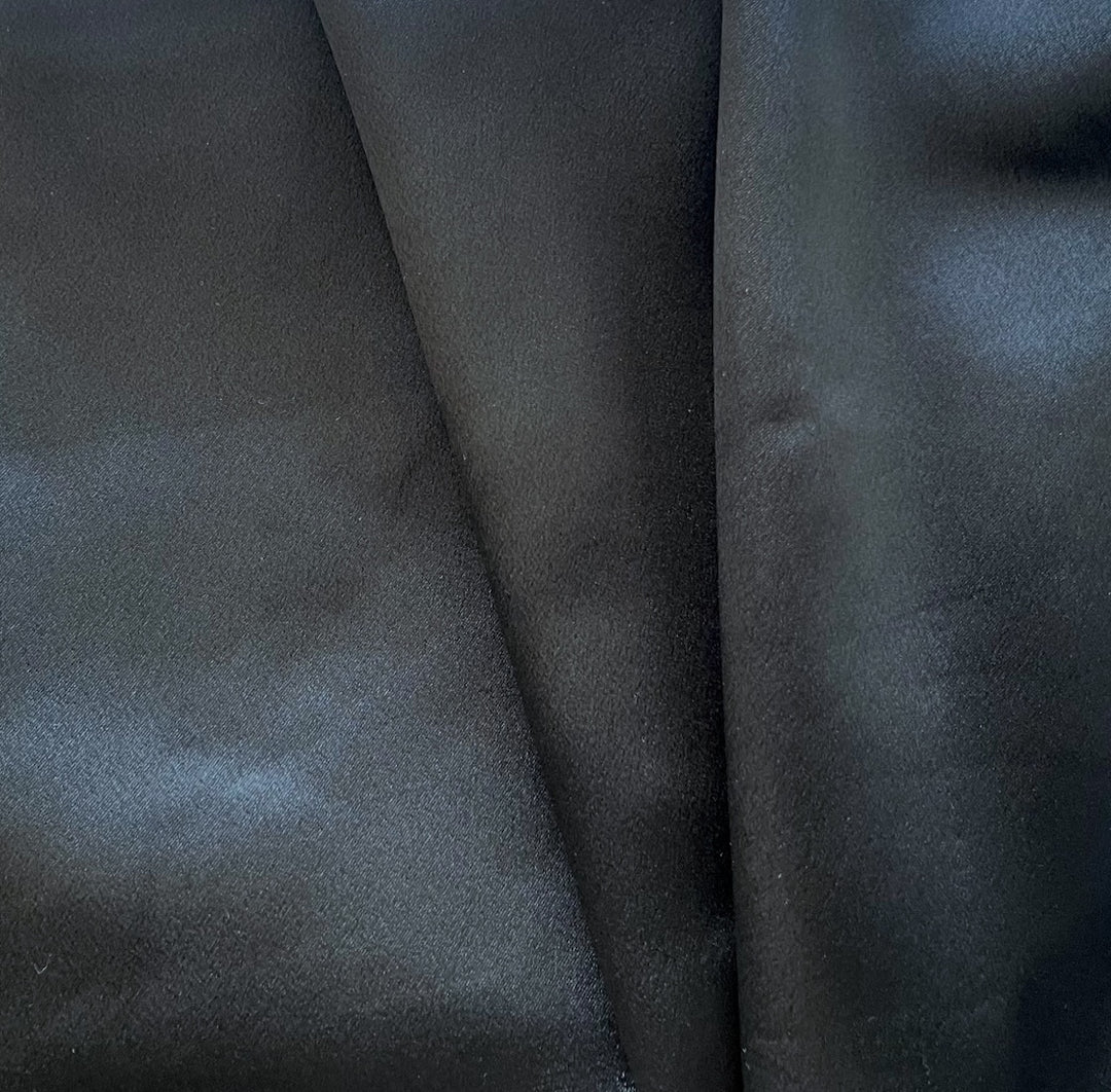 Onyx Polyester Crepe Back Satin (Made in Japan)