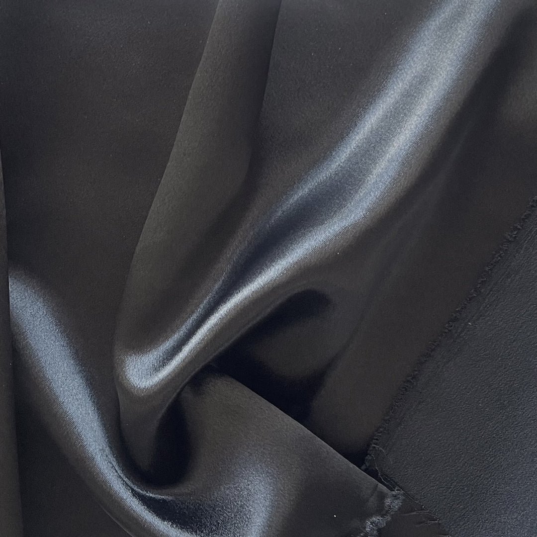 Onyx Polyester Crepe Back Satin (Made in Japan)