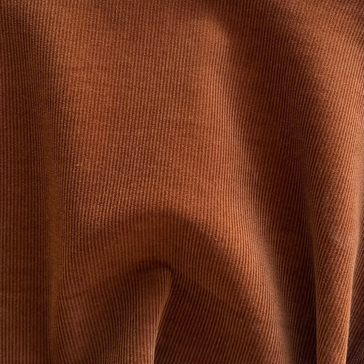 Rusty Copper Pinwale Cotton Corduroy (Made in Italy)