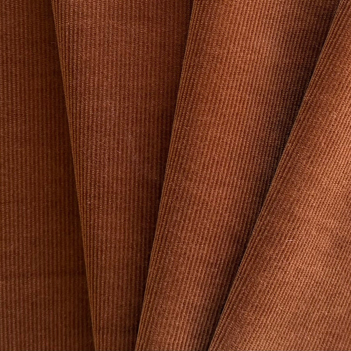 Rusty Copper Pinwale Cotton Corduroy (Made in Italy)