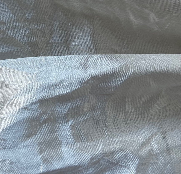 Mid-Weight Mussed Silvery Moonlight Cotton & Metallic Blend (Made in Italy)