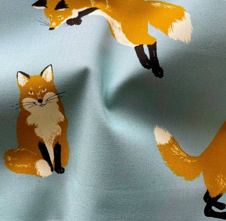 Den of Foxes Blue Cotton Canvas (Made in Japan)