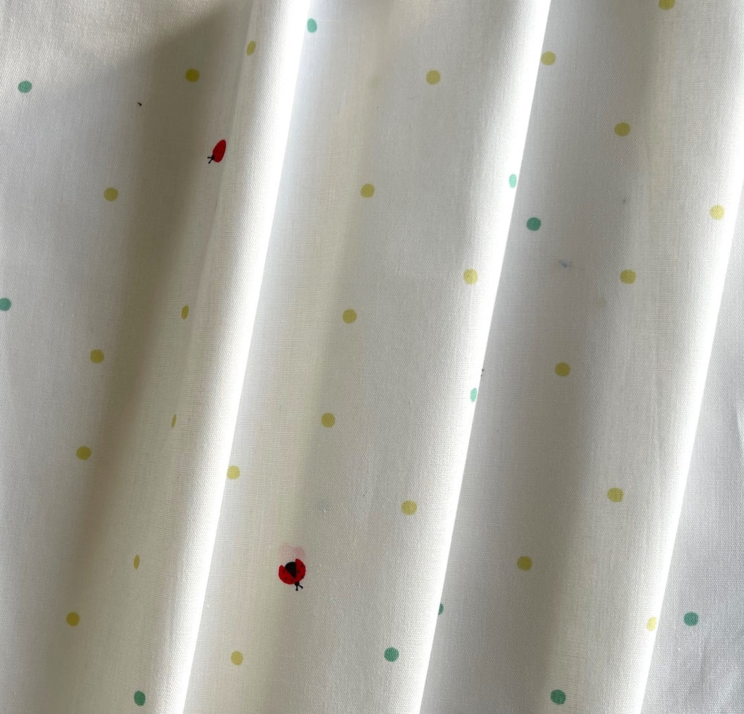 Ladybugs & Pastel Dots Quilting Cotton (Made in Japan)