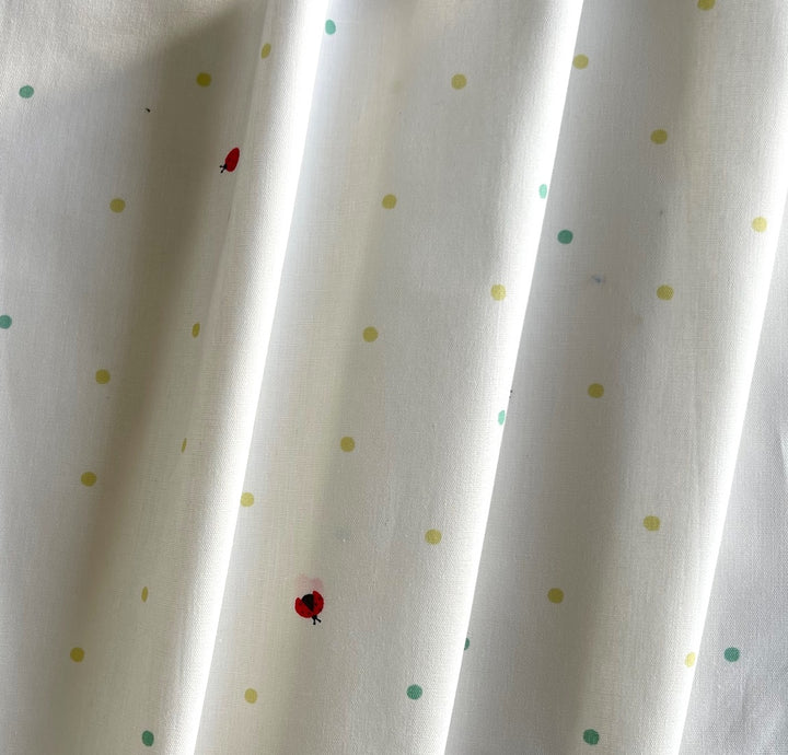 Ladybugs & Pastel Dots Quilting Cotton (Made in Japan)