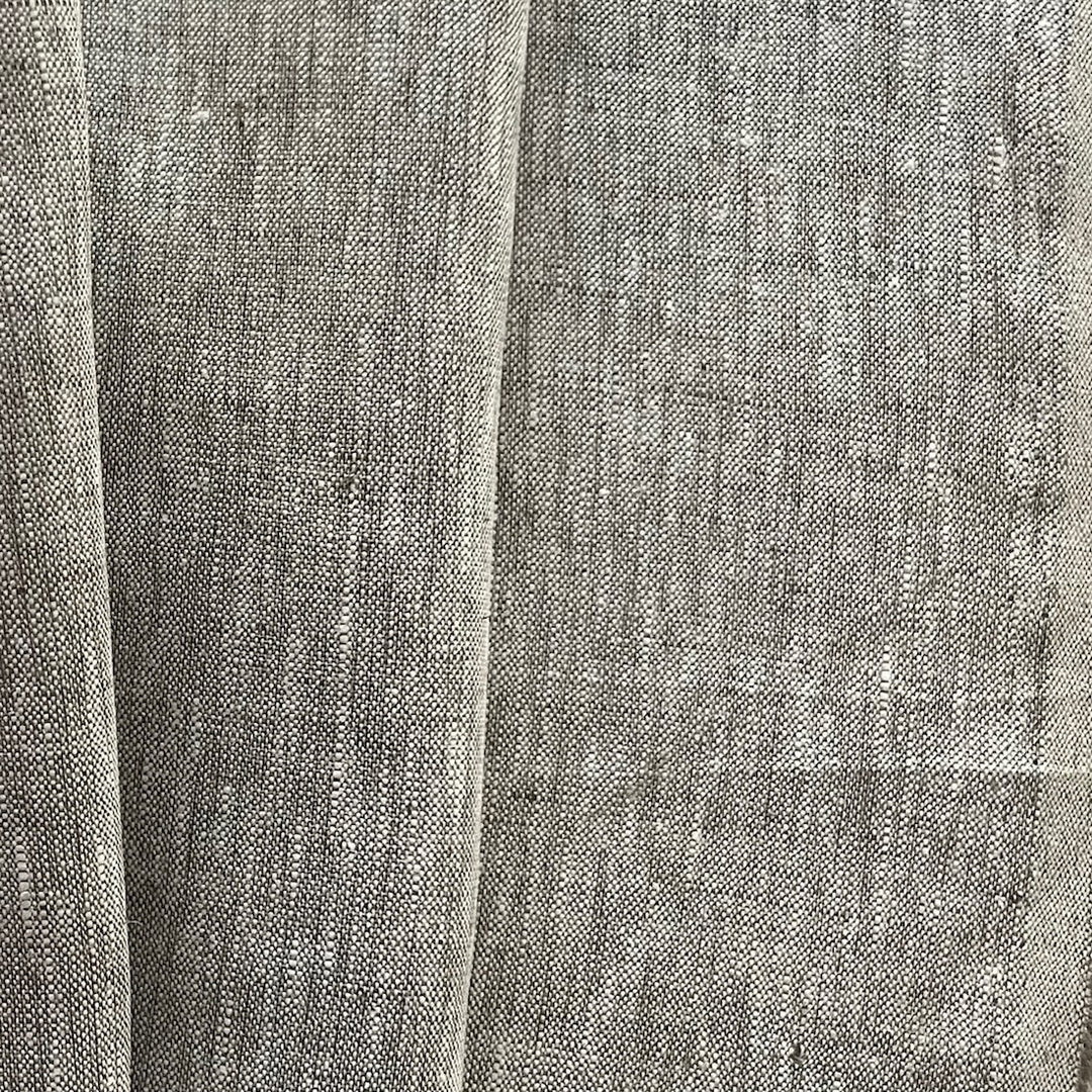 Mid-Weight Greyed Oatmeal Tweedy Linen (Made in Poland)