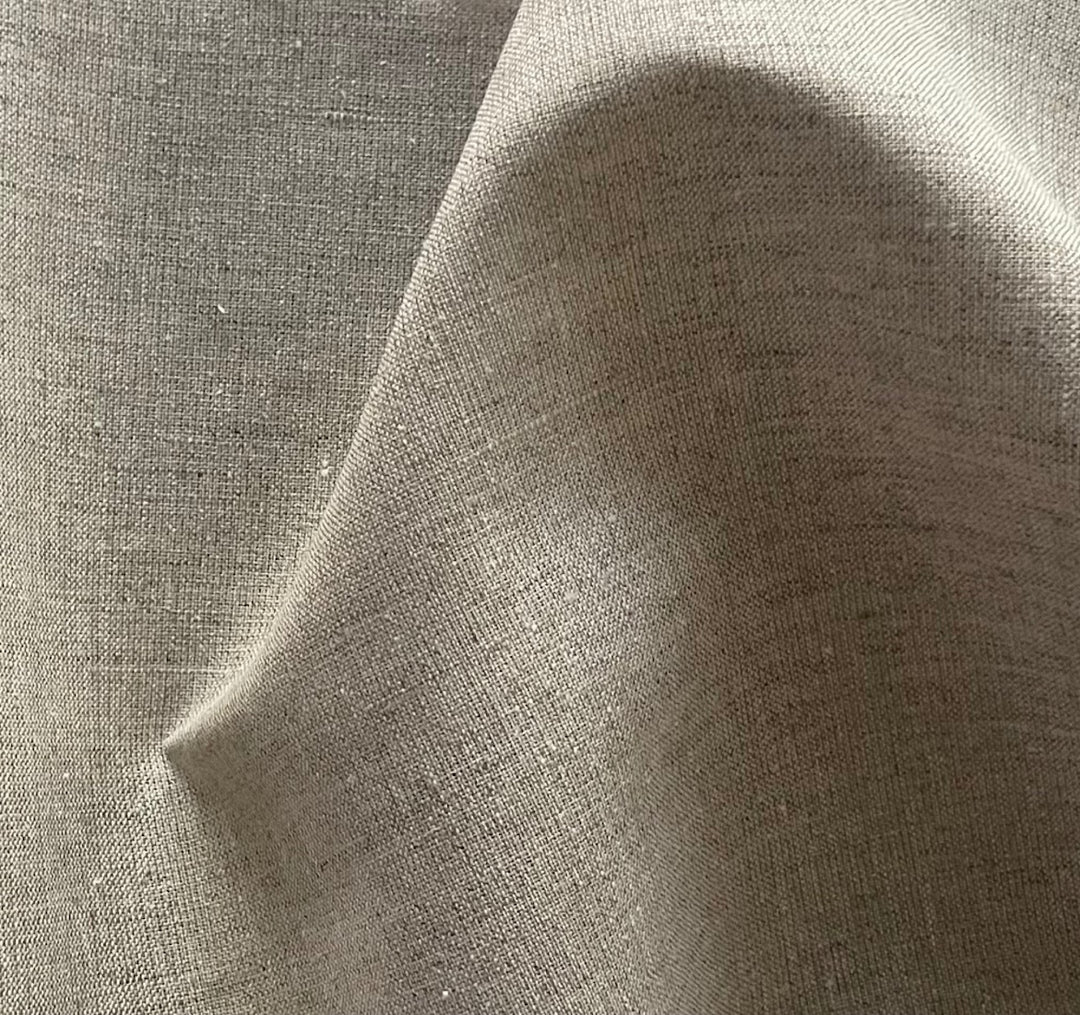 Lighter-Weight Flax-Colored Linen/Cotton Blend (Made in Lithuania)