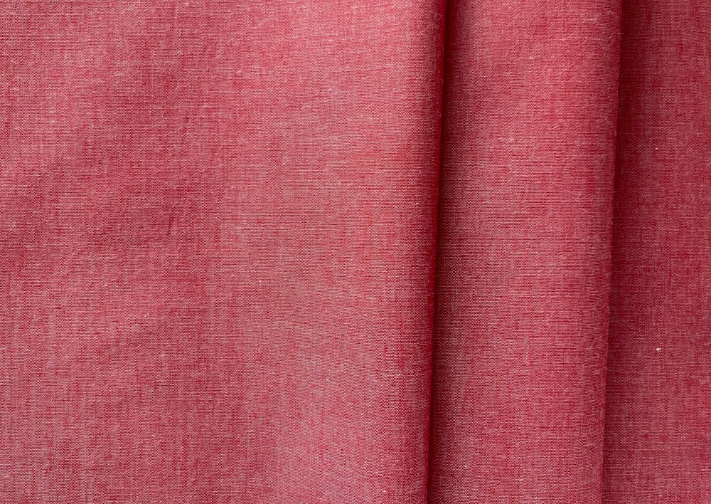 Etro Venetian Red Mock Oxford Cotton Shirting (Made in Italy)