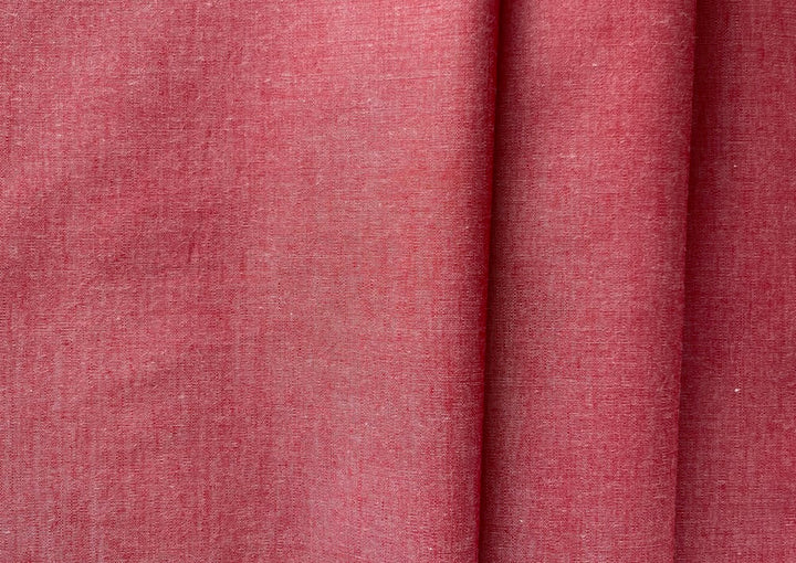 Etro Venetian Red Mock Oxford Cotton Shirting (Made in Italy)
