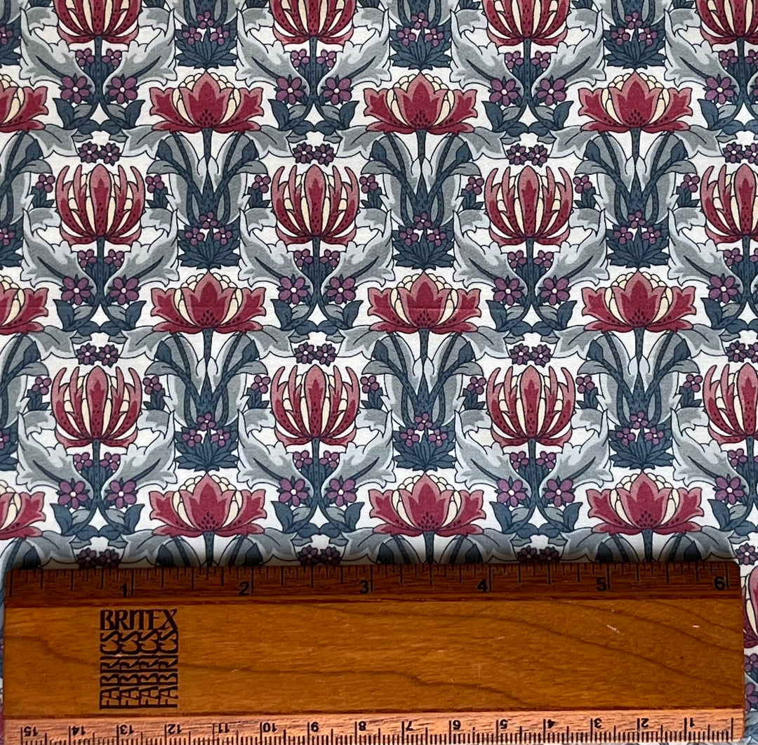 Liberty of London Danuna Slate Blue Cotton Lawn (Made in Italy)