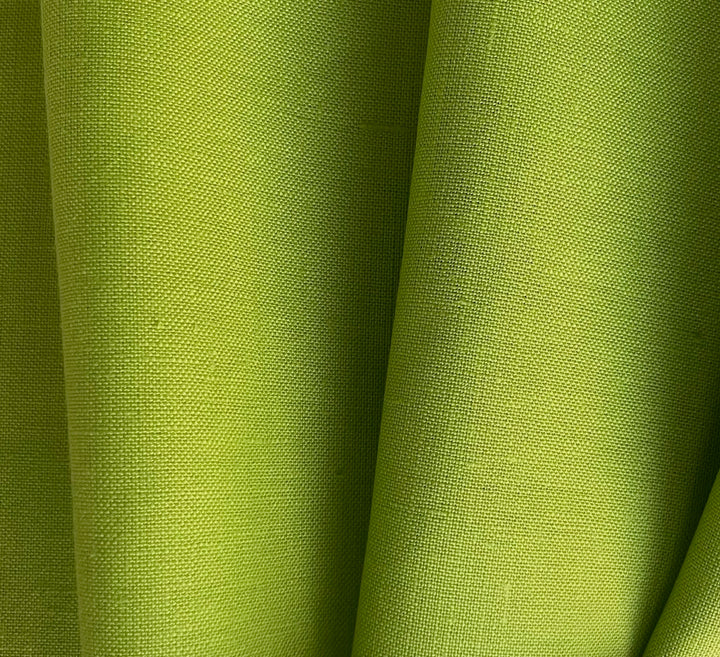 Mid-Weight Lime Concentrate Linen (Made in Poland)