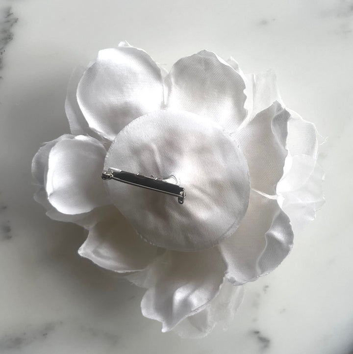Soft White Anemone Silk Flower (Made in USA)