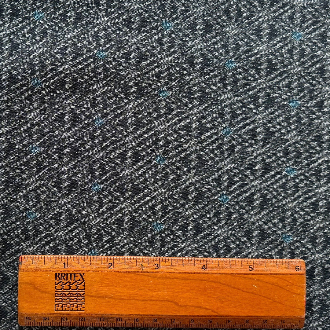 Kasuri Midnight Navy All-Over Ikat Quilting Cotton (Made in Japan)