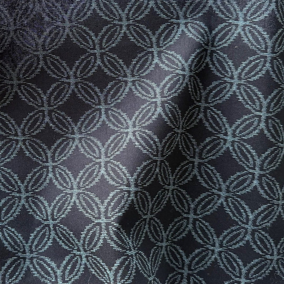 Kasuri Navy Shippou Circles Quilting Cotton (Made in Japan)